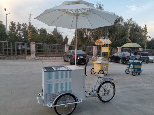 100kg Classic Ice Cream Bike Fast Food Trailer Truck Tricycle για εργοστάσιο καρυκευμάτων