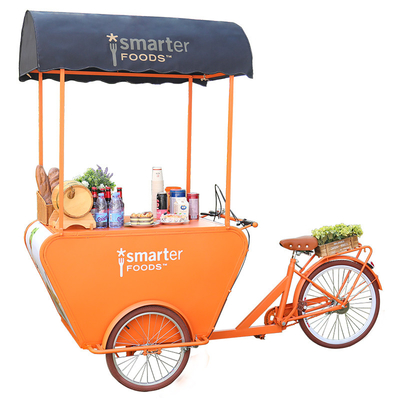 Κινητό καφετιέρα ηλεκτρικό τρίκυκλο Snack Vending Van Food Truck μπάρμπεκιου 3 τροχούς Μαύρο