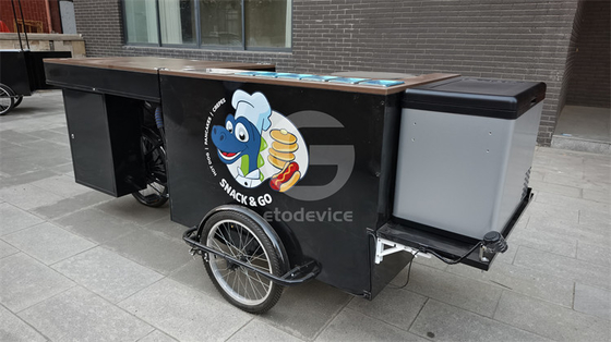 Το Hamburger Tricycle Mobile Coffee Shop με προσαρμόσιμο χρώμα και υποστήριξη στο διαδίκτυο