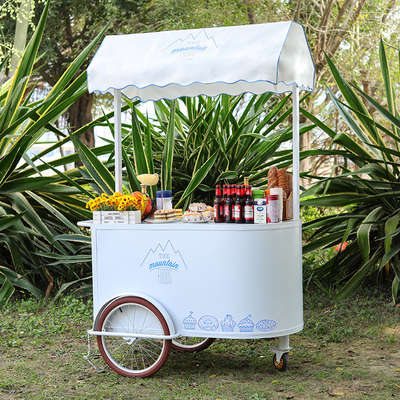 Παγωτό push Cart Cargo Τρικυκλικό για την κινητή επιχείρηση τροφίμων