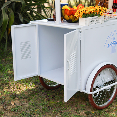 Παγωτό push Cart Cargo Τρικυκλικό για την κινητή επιχείρηση τροφίμων