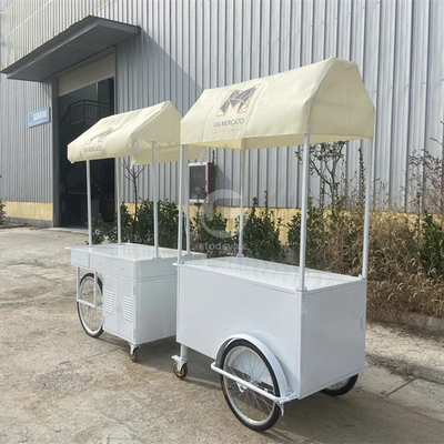 3 τροχούς Cargo Bike Street Food Delivery Bike Crepe Trailer High Standard Παγωτό Καφέ Σπρώξτε Καροτσάκι
