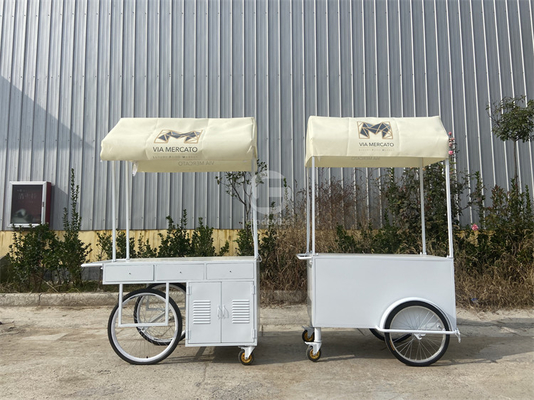 3 τροχούς Cargo Bike Street Food Delivery Bike Crepe Trailer High Standard Παγωτό Καφέ Σπρώξτε Καροτσάκι