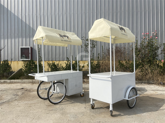 Διακοσμητικό μοντέρνο σχεδιασμό Star Hotel Display Bike Εστιατόριο παγωτό Καροτσάκι ποδήλατο