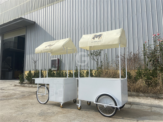 Διακοσμητικό μοντέρνο σχεδιασμό Star Hotel Display Bike Εστιατόριο παγωτό Καροτσάκι ποδήλατο
