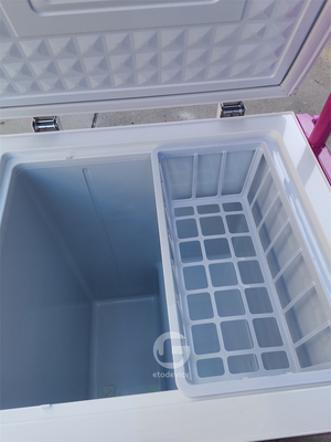 Παγωτό push Cart για κινητή επιχείρηση τροφίμων με 80L ψυγείο