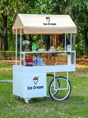 Εύκολο στη λειτουργία Bike Crepe Trailer για οικολογικά συνειδητά γλυκά Πολυλειτουργικό